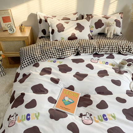 Four Piece Set Of Cute Cartoon Bed Sheets - Wnkrs