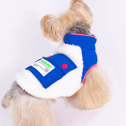 Chaleco Sherpa de poliéster para mascotas: ropa cálida de vellón para perros y gatos pequeños y medianos