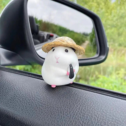 Cute Hamster Dashboard Doll Decoration - Wnkrs