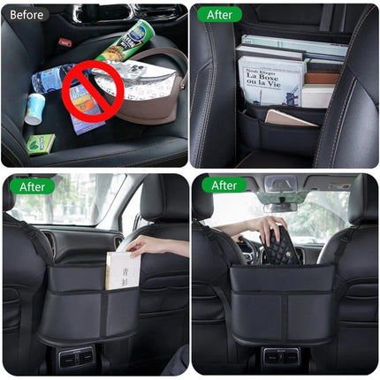 Deluxe Leather Car Seat Organizer - Wnkrs