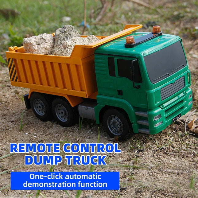 Camión volquete de ingeniería con control remoto
