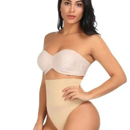 Seamless High-Waist Tummy Control Shapewear Thong - Wnkrs