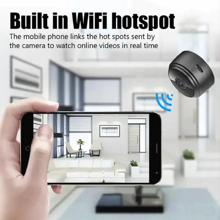 Compact 1080P WiFi Camera for Home Security and Surveillance