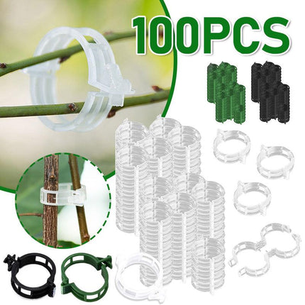 Lot de 100 clips de support réutilisables pour plantes potagères et tomates