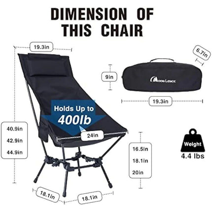 Adjustable High-Back Oversize Camping Chair - Wnkrs