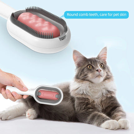 Brosse de toilettage 4 en 1 pour animaux de compagnie avec réservoir d'eau pour chiens et chats