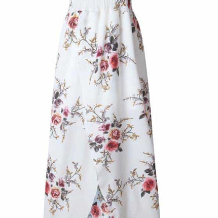 Women's Boho Off Shoulder Dress With Floral Print - Wnkrs