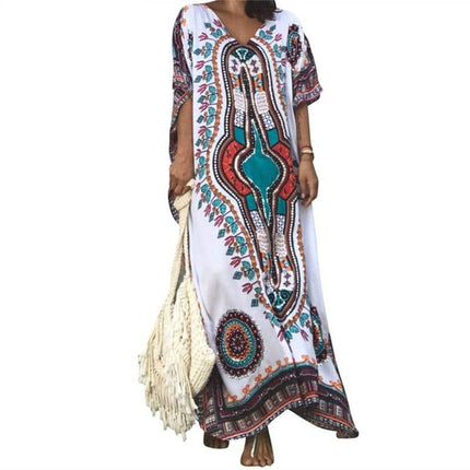 Women&#8217;s Boho Style Printed Dress Dresses W Women Women's Clothing &amp; Accessories  https://wnkrs.com/product/womens-boho-style-printed-dress/