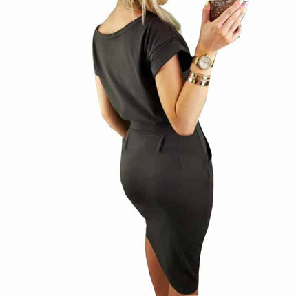 Women&#8217;s Knee-Length Casual Dress Dresses W Women Women's Clothing &amp; Accessories  https://wnkrs.com/product/womens-knee-length-casual-dress/