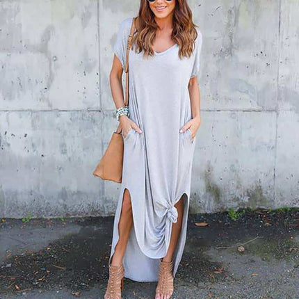 Women&#8217;s V-Neck T-Shirt Maxi Dress Dresses W Women Women's Clothing &amp; Accessories  https://wnkrs.com/product/womens-v-neck-t-shirt-maxi-dress/