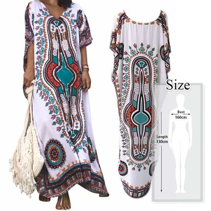 Women's Boho Style Printed Dress - Wnkrs