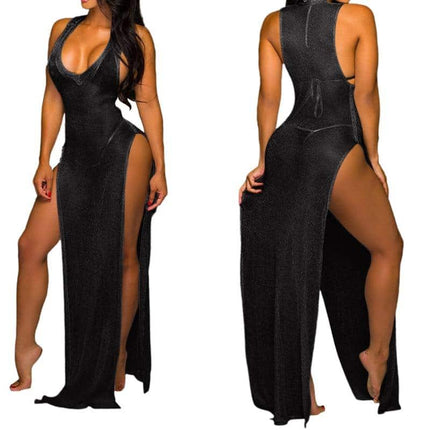 Women's Mesh Maxi Dress - Wnkrs