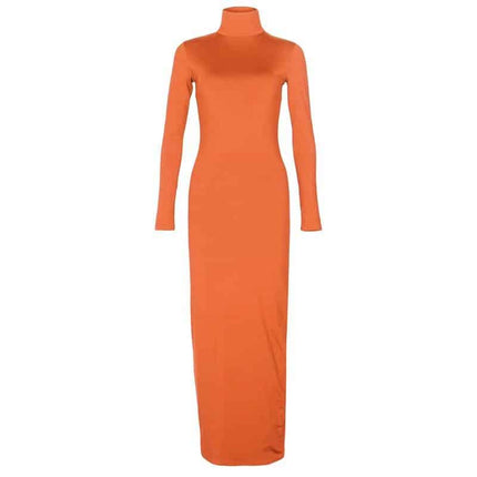 Women's Turtleneck Maxi Dress - Wnkrs