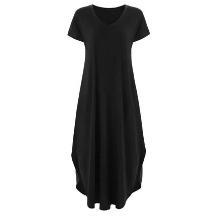 Women's V-Neck T-Shirt Maxi Dress - Wnkrs