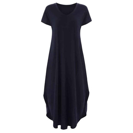 Women's V-Neck T-Shirt Maxi Dress - Wnkrs