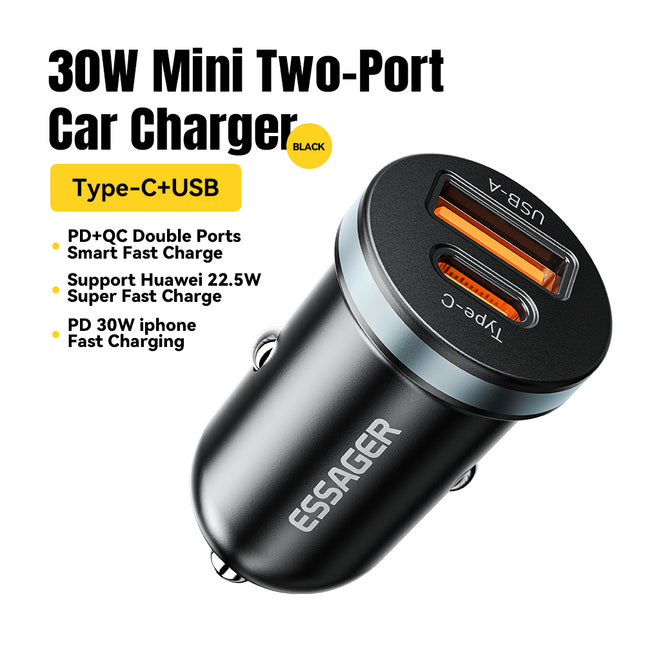 30W USB C Car Charger