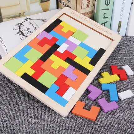 Tetris Montessori Early Education Kids Wooden Puzzle - Wnkrs