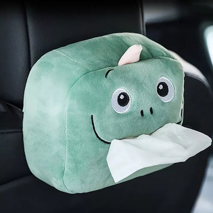 Adorable Plush Animal Car Tissue Holder - Napkin Dispenser for Auto & Home - Wnkrs