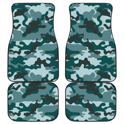 Forest Green Camouflage Car Floor Mats - Wnkrs