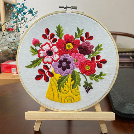 Kit de broderie florale DIY