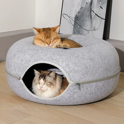 Lit et tunnel pour chat Donut