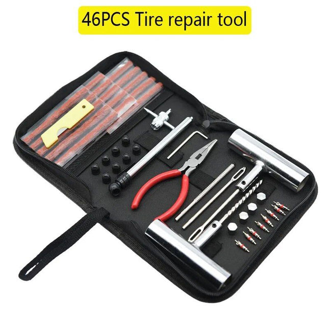 46-Piece Quick-Fix Car & Bike Tire Repair Kit - Wnkrs