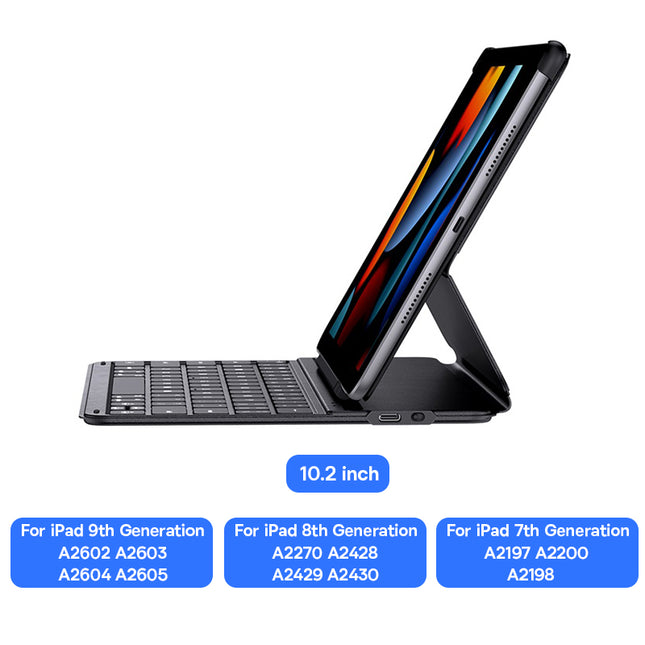 Ultra-Thin Wireless Bluetooth Keyboard Case for iPad Pro, Air & Mini