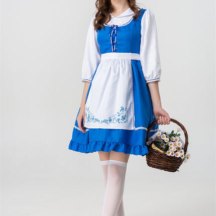 British European And American Farm Traditional Beer Maid Ware Halloween Cosplay Costume