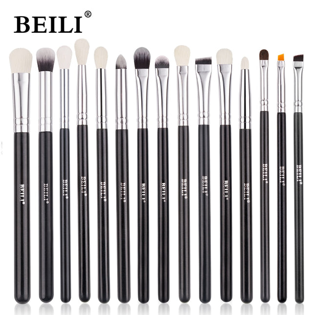 Ensemble de pinceaux de maquillage professionnels noirs 30 pièces