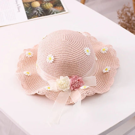 Ensemble chapeau de soleil et sac à main Daisy pour enfants