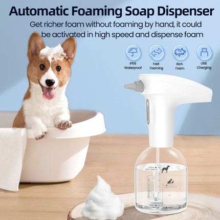 Distributeur automatique de savon et de shampoing pour animaux de compagnie