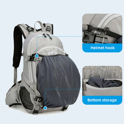 Mochila para acampar al aire libre resistente al agua con banda reflectante