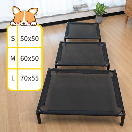 Cama elevada para perros de verano