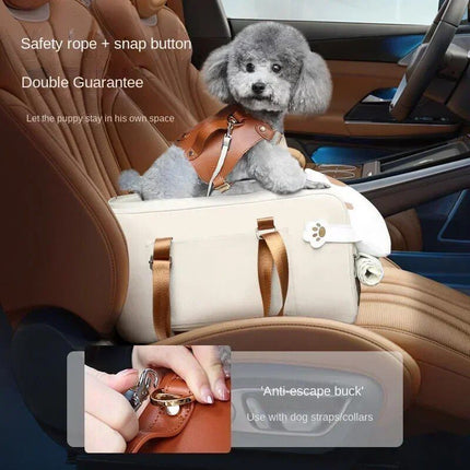 Compact Safety Car Seat for Small Dogs & Cats - Portable & Washable Travel Pet Carrier - Wnkrs