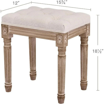 Elegant Vintage Ottoman Stool - Wnkrs