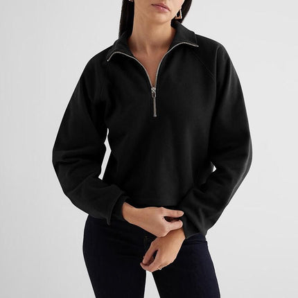 Pull polaire zippé confortable pour l'automne