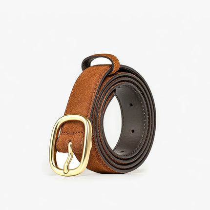 Ceinture en cuir fendu pour femme