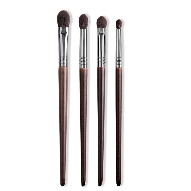 Lot de 4 pinceaux de maquillage en poils de chèvre de qualité supérieure