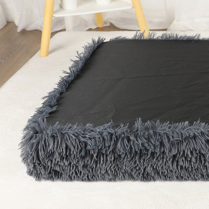 Cama para mascotas con alfombra de felpa para perros