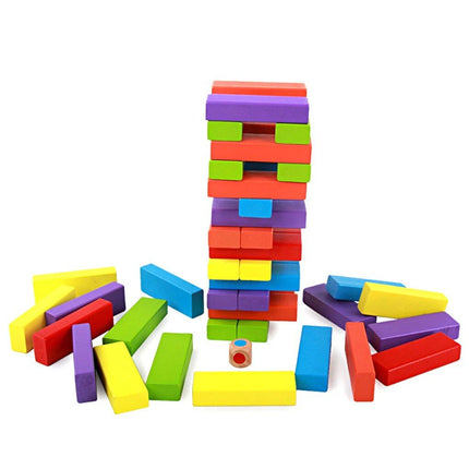 Fun Games For Whole Family Wooden Building Blocks Stacking Balance Puzzle - Wnkrs