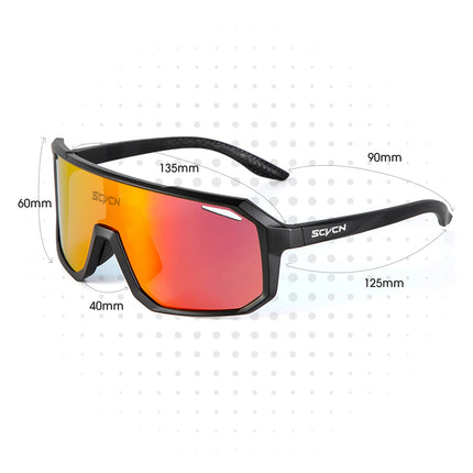 Multi-Sport UV400 Polycarbonate Sunglasses for Cycling and Outdoor Activities