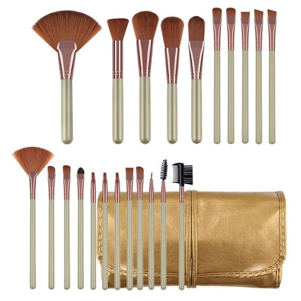 22-Piece Premium Makeup Brush Set with Cosmetic Bag - Wnkrs