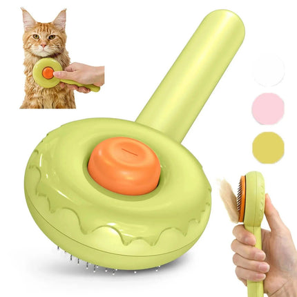 Deluxe Donut Cat & Dog Grooming Brush - Effortless Hair Removal & Comfort in One - Wnkrs