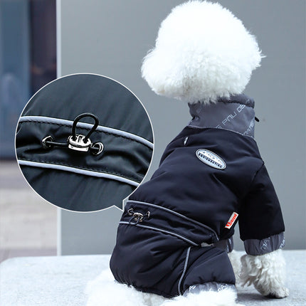 Chaqueta de invierno cálida y reflectante para perros pequeños y medianos