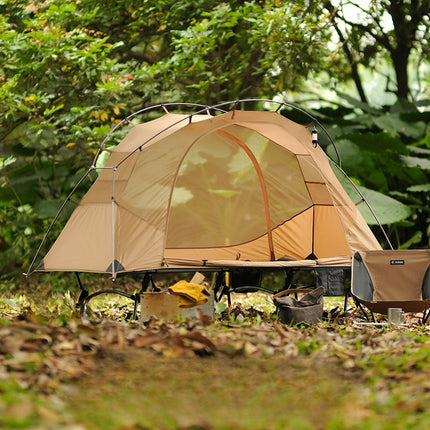 Tente de camping légère en plein air avec moustiquaire et poteaux en aluminium