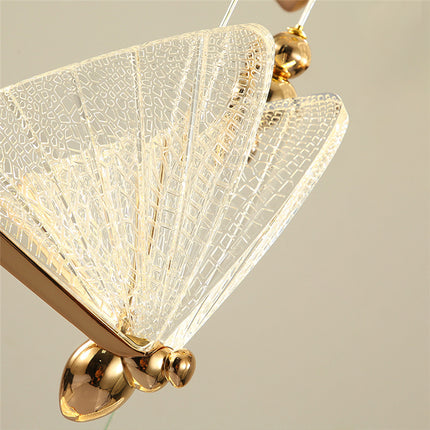 Lustre suspendu papillon de luxe pour éclairage intérieur