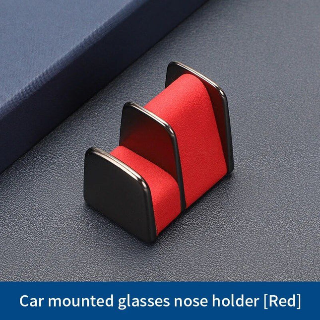 Luxury Leather & Zinc Alloy Car Glasses Holder - Wnkrs