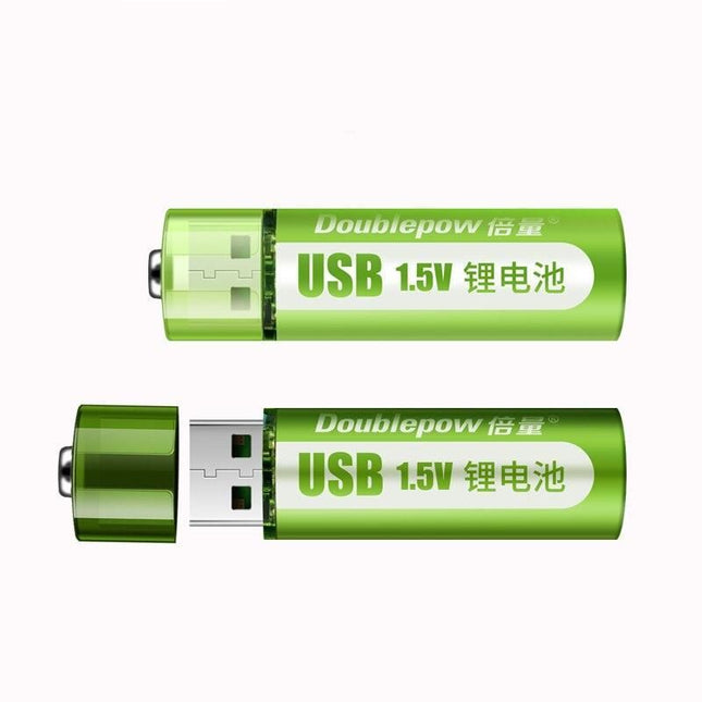 USB Rechargeable 1.5V AA Li-Ion Battery - 1800mWh High-Capacity for Electronic Devices - Wnkrs