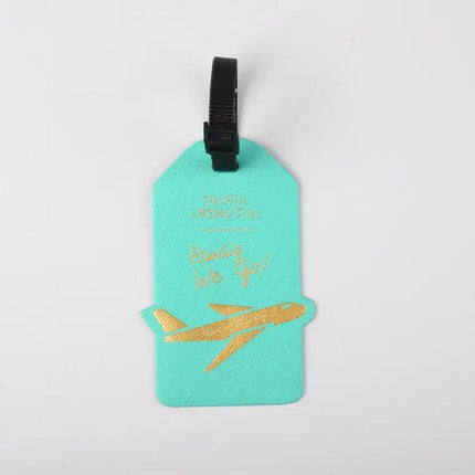 Portable PU Leather Luggage Tag