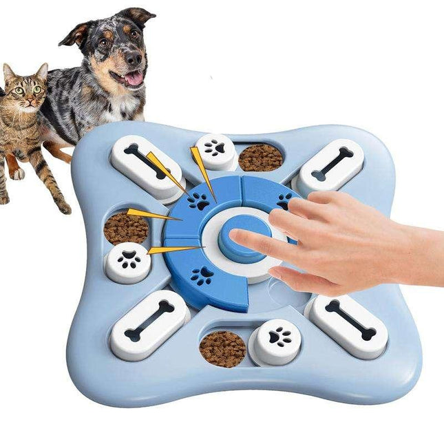 Jouet interactif pour chien qui couine : jeu enrichissant avec distribution de friandises